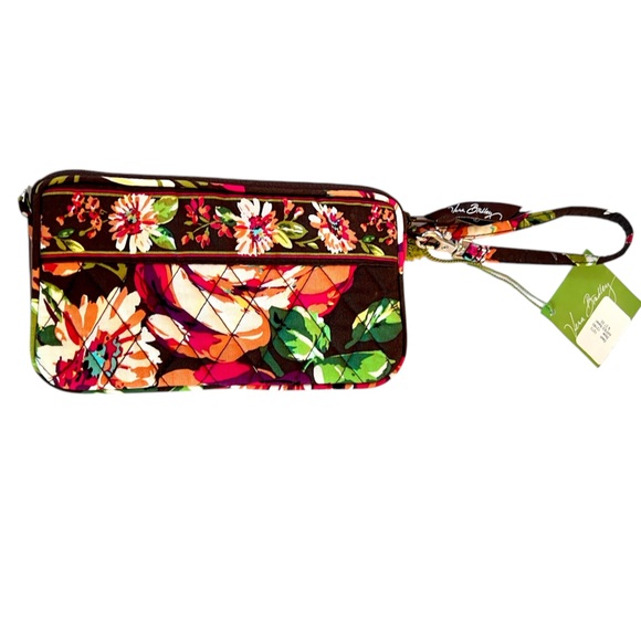 Vera Bradley NWT "English Rose" Zip Top Wristlet & Matching Magnifier Card - Picture 5 of 15